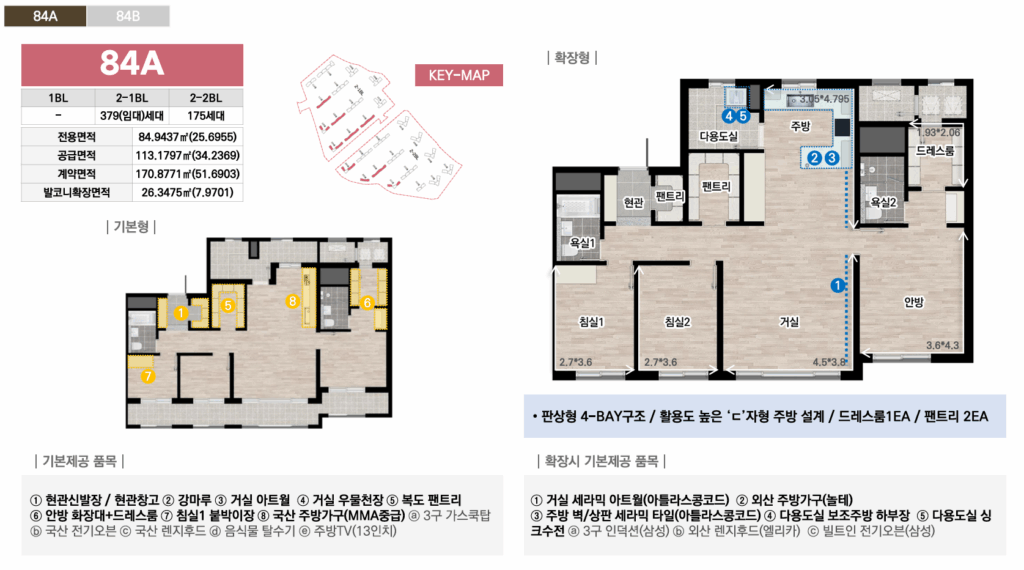 중앙공원 롯데캐슬 84a타입